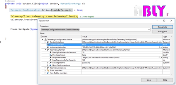 disable application insights